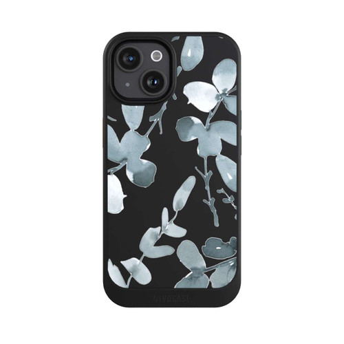 Apple iPhone 15 NIVOcore Eukalyptus Muster transparent