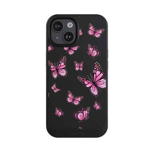 Apple iPhone 15 NIVOcore Schmetterlinge pink