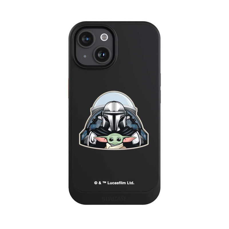 iPhone 15 NIVOcore Mando und Grogu Transparent