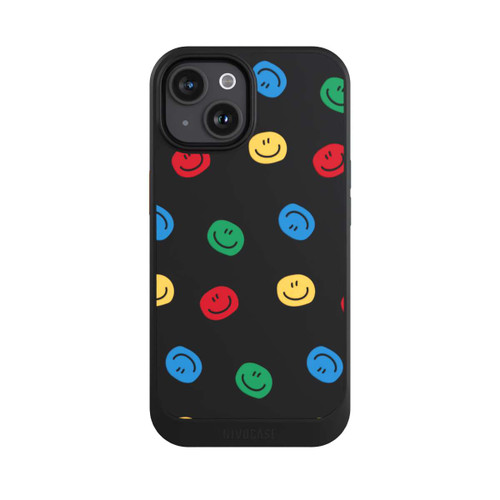 Apple iPhone 15 NIVOcore Smile Muster Bunt