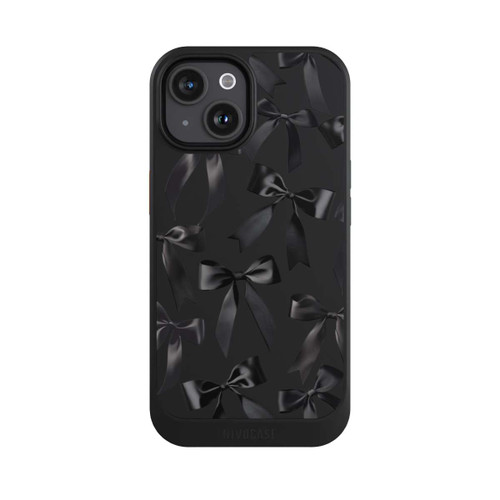 Apple iPhone 15 NIVOcore Schwarze Satinschleifen