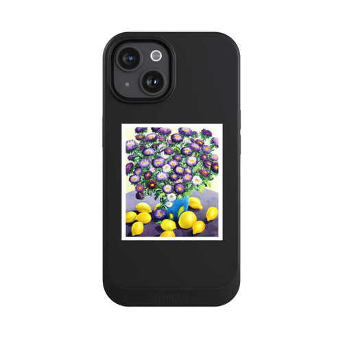 Apple iPhone 15 NIVOcore Purple Asters and Lemons by Christopher Ryland