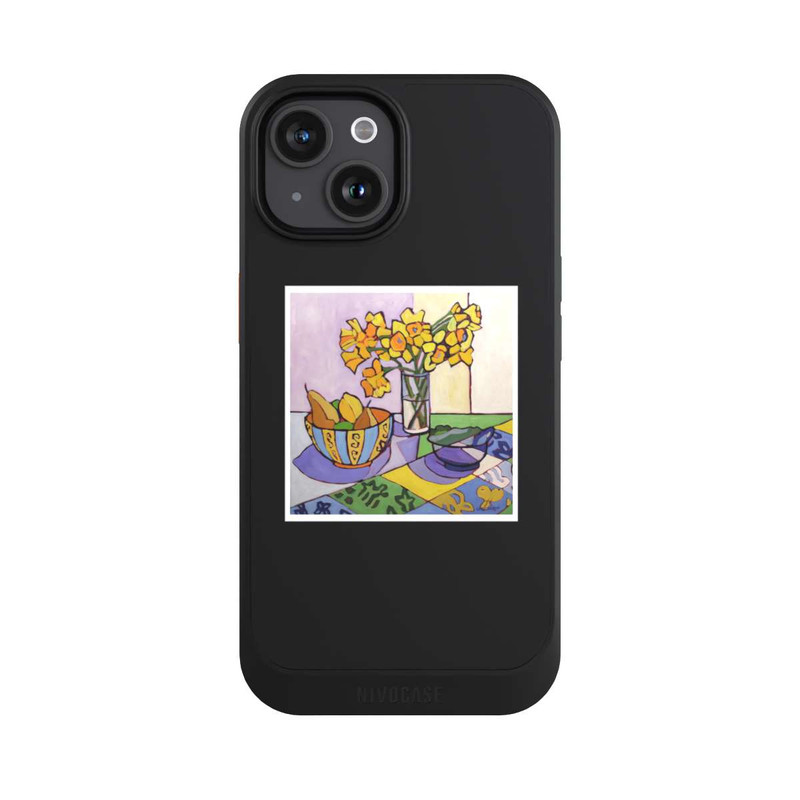 iPhone 15 NIVOcore Daffodil Patchwork, 2023, by Catherine J Martzloff