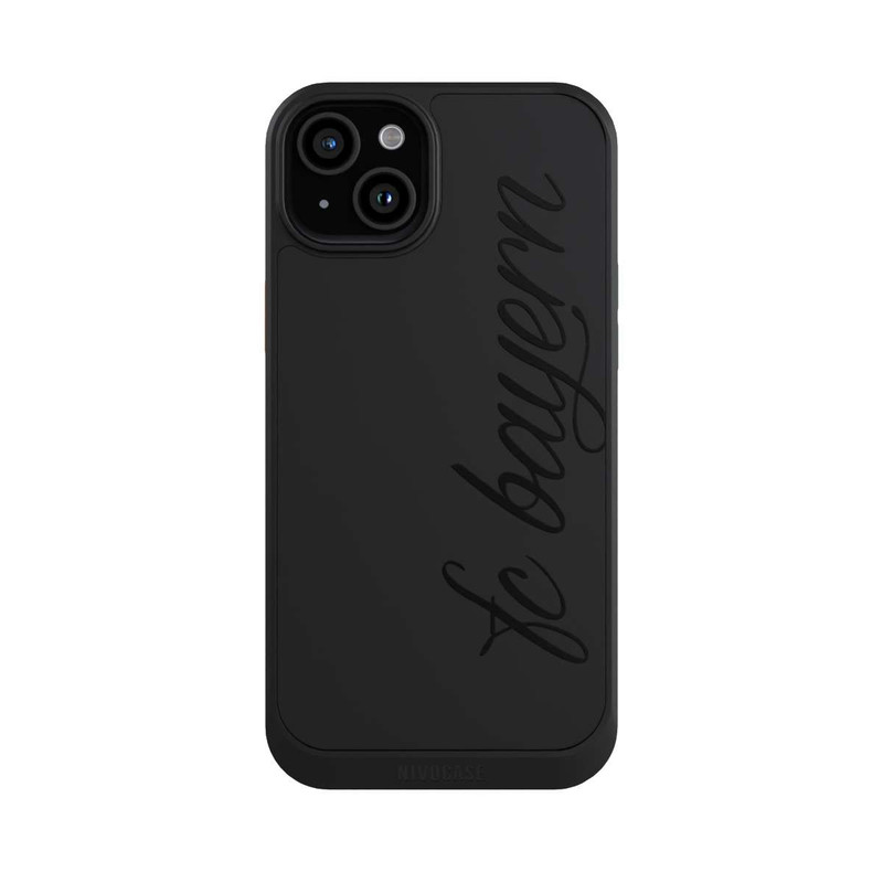 iPhone 15 Plus NIVOcore Schwarzes FCB Girlmotiv - ohne Hintergrund
