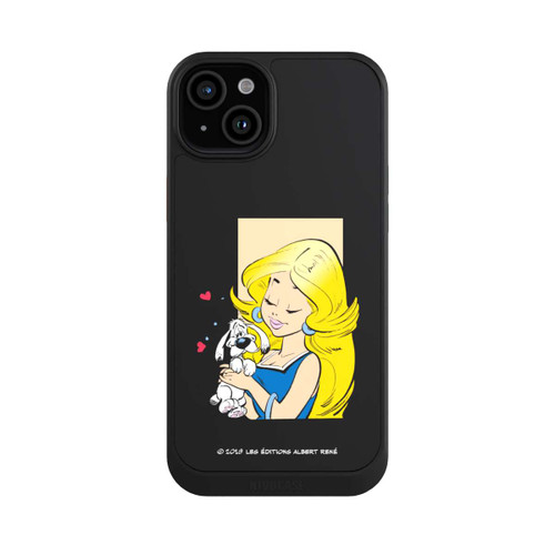 Apple iPhone 15 Plus NIVOcore Falbala et Idéfix Amoureux Transparent