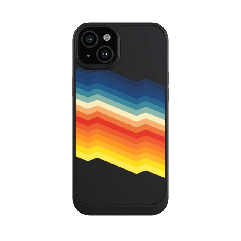 iPhone 15 Plus NIVOcore Abstrakter Regenbogen