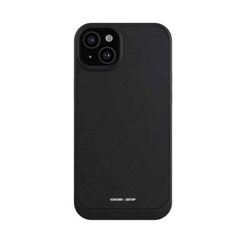 Apple iPhone 15 Plus NIVOcore Black Konoha Pattern Transparant