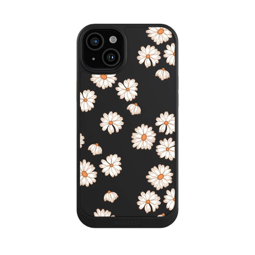 Apple iPhone 15 Plus NIVOcore Flowerpower Tapete Weiss