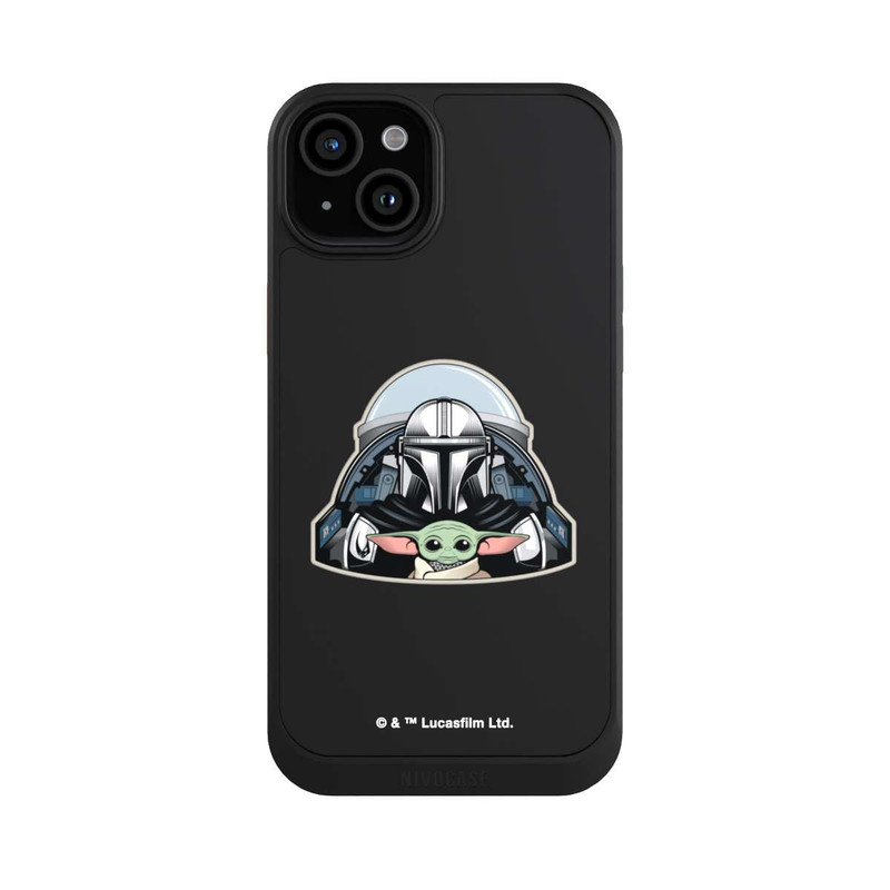 iPhone 15 Plus NIVOcore Mando et Grogu Transparent