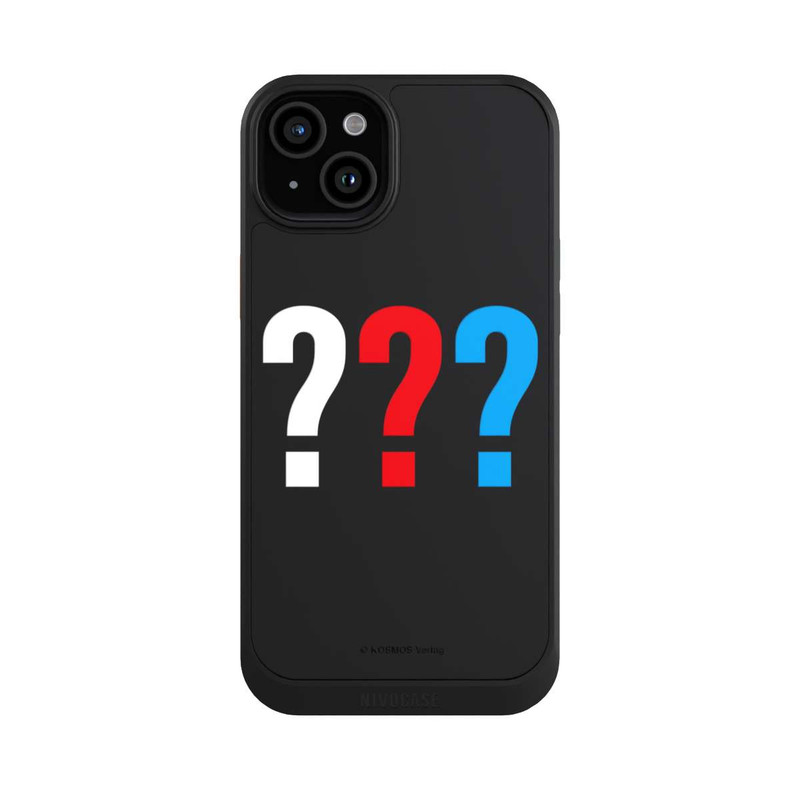 iPhone 15 Plus NIVOcore Die Drei Fragezeichen Logo Transparent