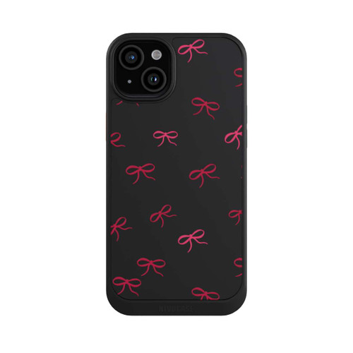 Apple iPhone 15 Plus NIVOcore Bows Red Pattern Transparent