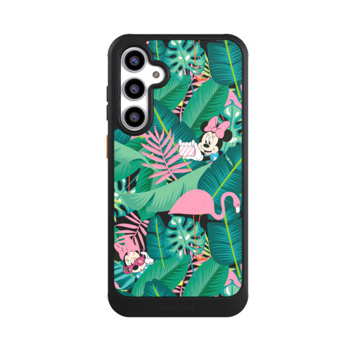 Samsung Galaxy S23 FE NIVOcore Minnie Summer Palmblätter ohne Hintergrund