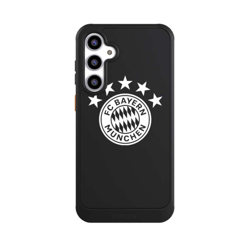 Samsung Galaxy S23 FE NIVOcore FCB Logo einfarbig mit Sternen - ohne Hintergrund