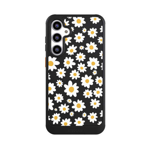 Samsung Galaxy S23 FE NIVOcore Daisy Flower Seamless Pattern Transparent