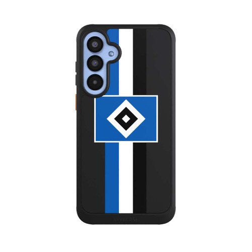 Samsung Galaxy A55 5G NIVOcore HSV Streifen - Blau-Weiß-Schwarz - ohne Hintergrund