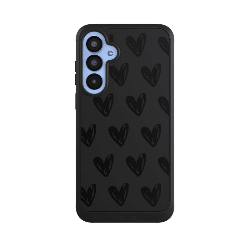 Galaxy A55 5G NIVOcore Black Hearts transparent