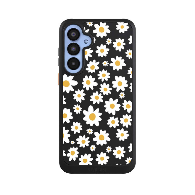 Galaxy A55 5G NIVOcore Daisy Flower Seamless Pattern Transparent