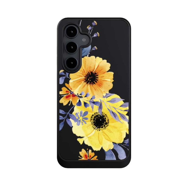 Galaxy S24 FE NIVOcore Gelbe schwedische Blumen