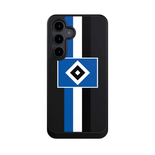 Samsung Galaxy S24 FE 5G NIVOcore HSV Streifen - Blau-Weiß-Schwarz - ohne Hintergrund