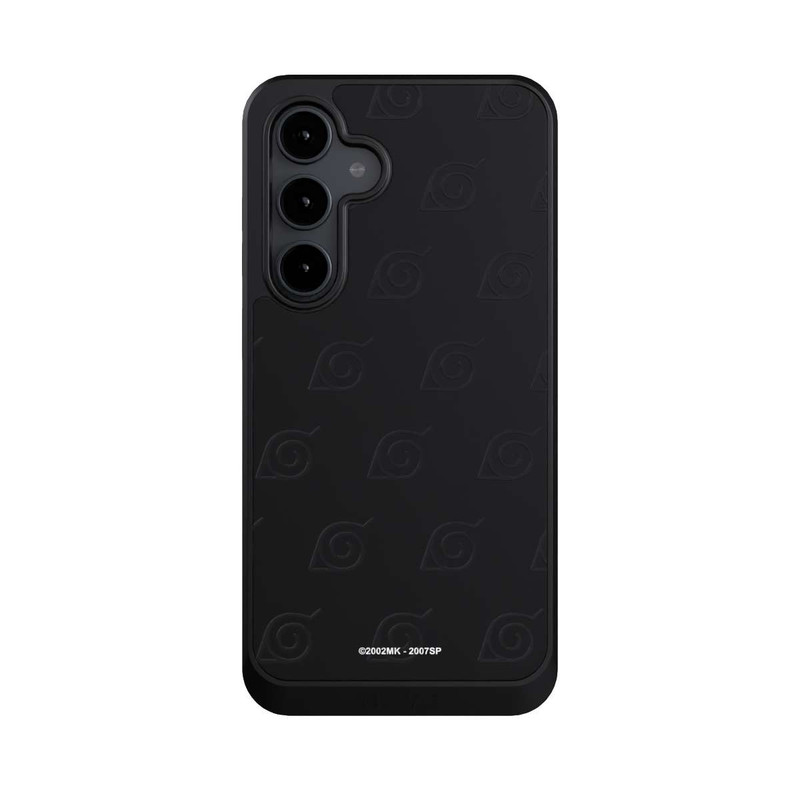 Galaxy S24 FE NIVOcore Konoha Pattern Noir sur Fond Transparent