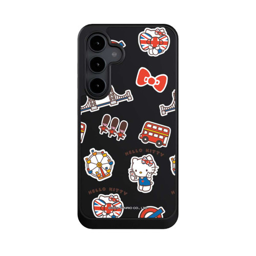 Samsung Galaxy S24 FE 5G NIVOcore Hello Kitty Londoner Abzeichen Transparent