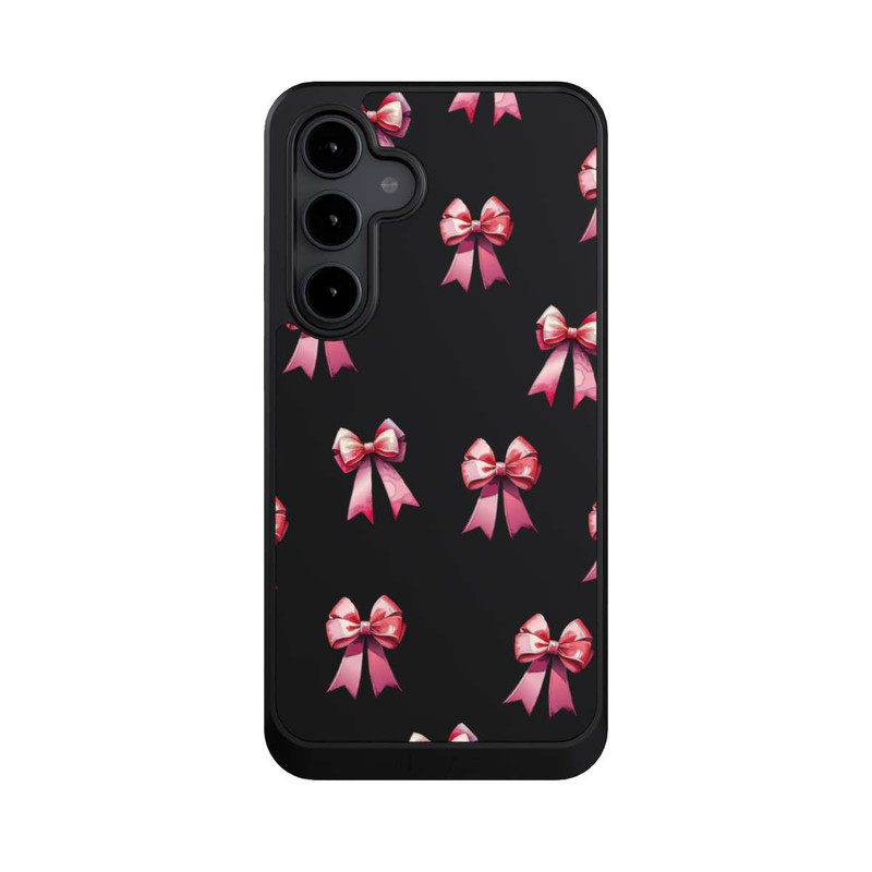 Galaxy S24 FE NIVOcore Bow Red Pattern Watercolor Transparent