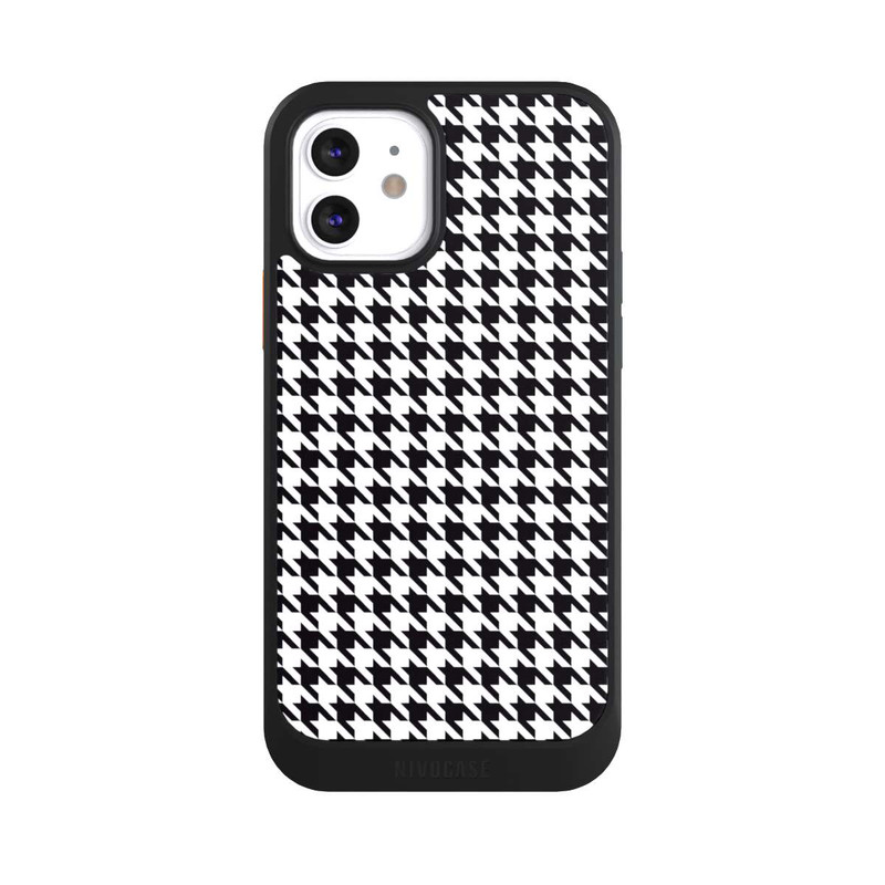 iPhone 12 NIVOcore Houndstooth black-white