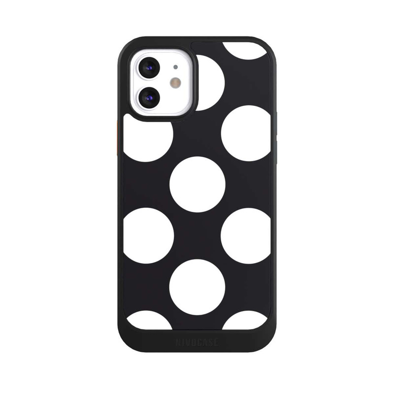 iPhone 12 NIVOcore Big Dots - black
