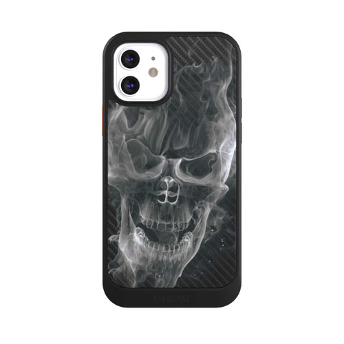 Apple iPhone 12 NIVOcore rauchender Totenkopf Carbon