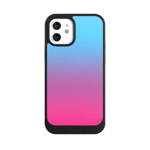 Apple iPhone 12 NIVOcore Dégradé de Couleur Bleu Rose Vif