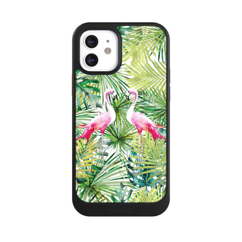 Apple iPhone 12 NIVOcore Palmen Flamingo