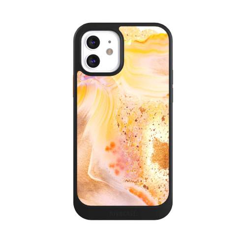 Apple iPhone 12 NIVOcore Marbre Orange Scintillant