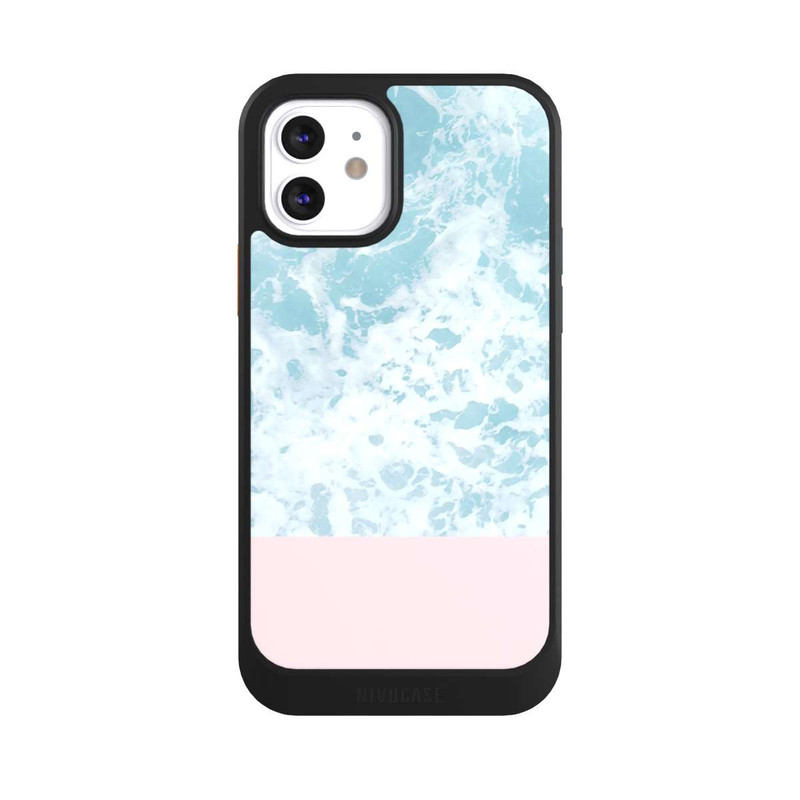 iPhone 12 NIVOcore Rosa am Meer