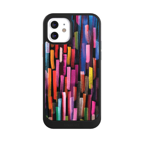 Apple iPhone 12 NIVOcore Colourful Brushstrokes Black