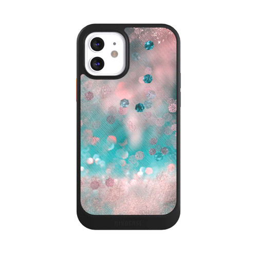 Apple iPhone 12 NIVOcore Turquoise Glamour Glitter Look
