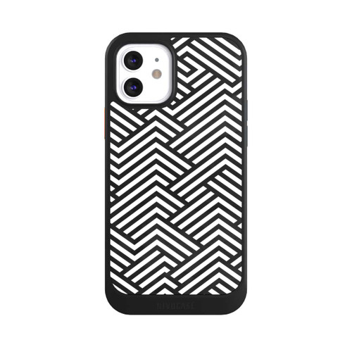 Apple iPhone 12 NIVOcore Schwarz und Weiß ZigZag