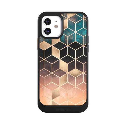 Apple iPhone 12 NIVOcore Ombre Traum Würfel Gold Druck