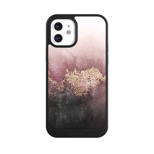 Apple iPhone 12 NIVOcore Rosa Himmelsstaub Golddruck