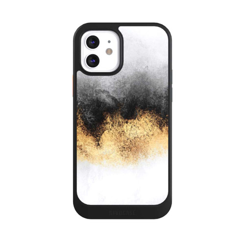 Apple iPhone 12 NIVOcore Grauer Himmelstaub Golddruck