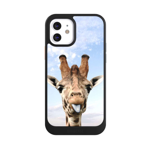 Apple iPhone 12 NIVOcore Giraffe auf der Straße