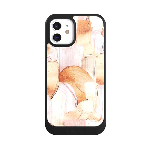 Apple iPhone 12 NIVOcore White/Gold Brush Pattern