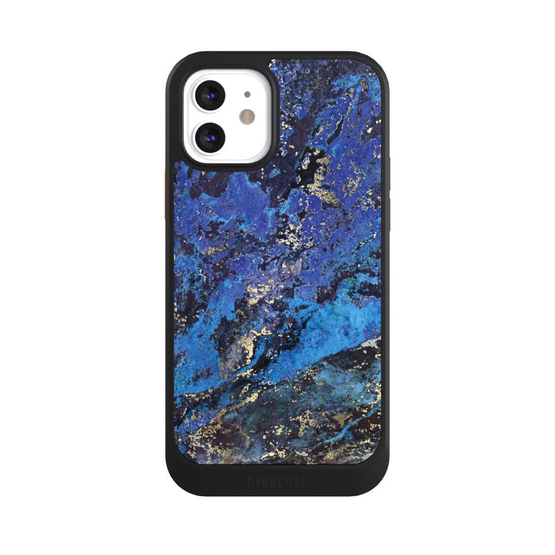 iPhone 12 NIVOcore Lapislazuli blau und gold
