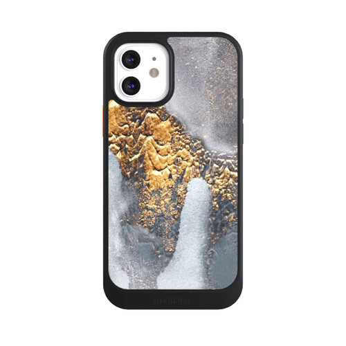 Apple iPhone 12 NIVOcore Beton-Gold-Glitzerlook
