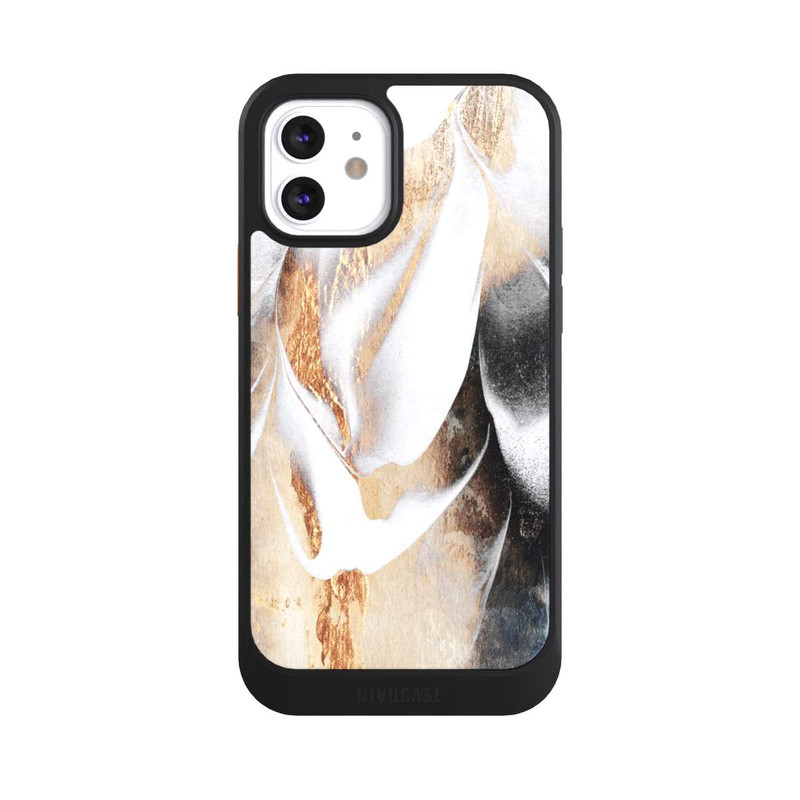 iPhone 12 NIVOcore Apaisez votre âme Gold Print