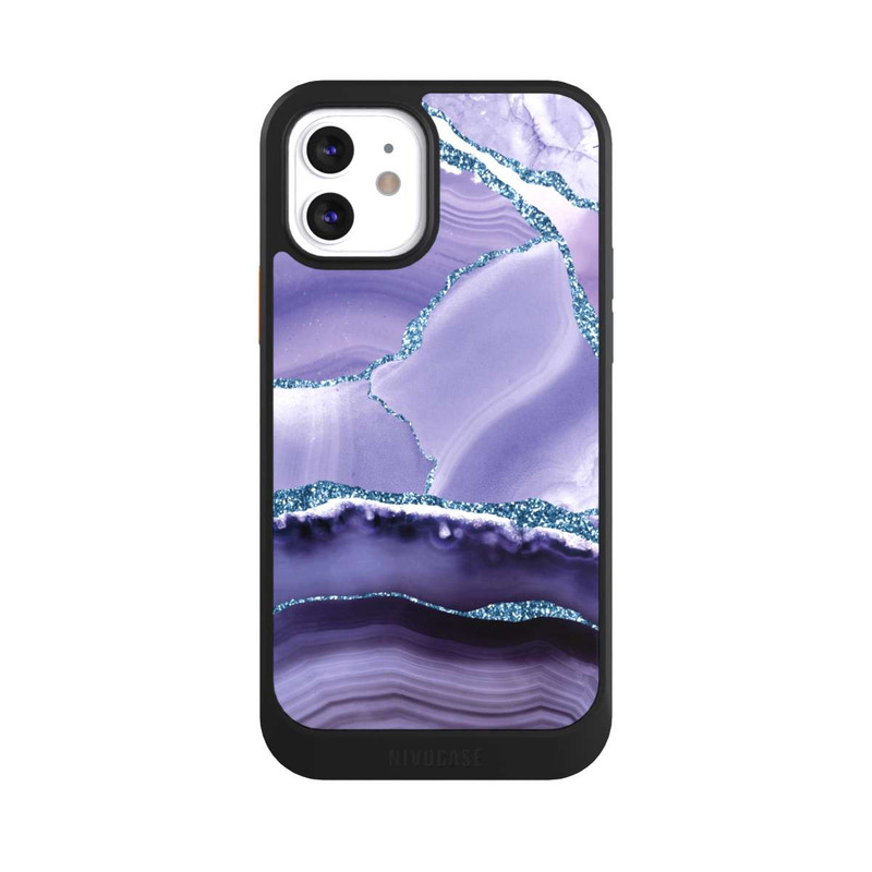 iPhone 12 NIVOcore Lilac Marble Landscape