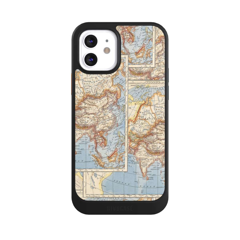 iPhone 12 NIVOcore Carte du monde vintage