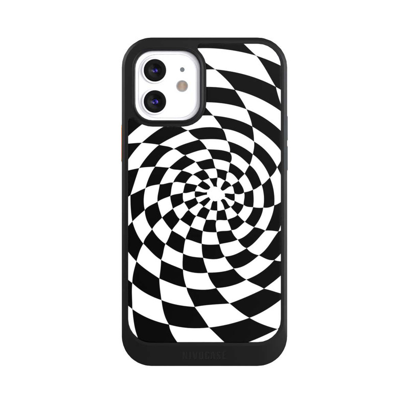 iPhone 12 NIVOcore Black and White Illusion