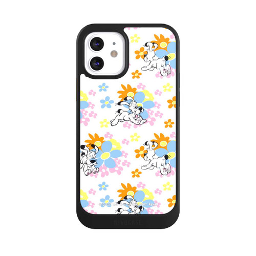 Apple iPhone 12 NIVOcore Idéfix sur fleurs colorées