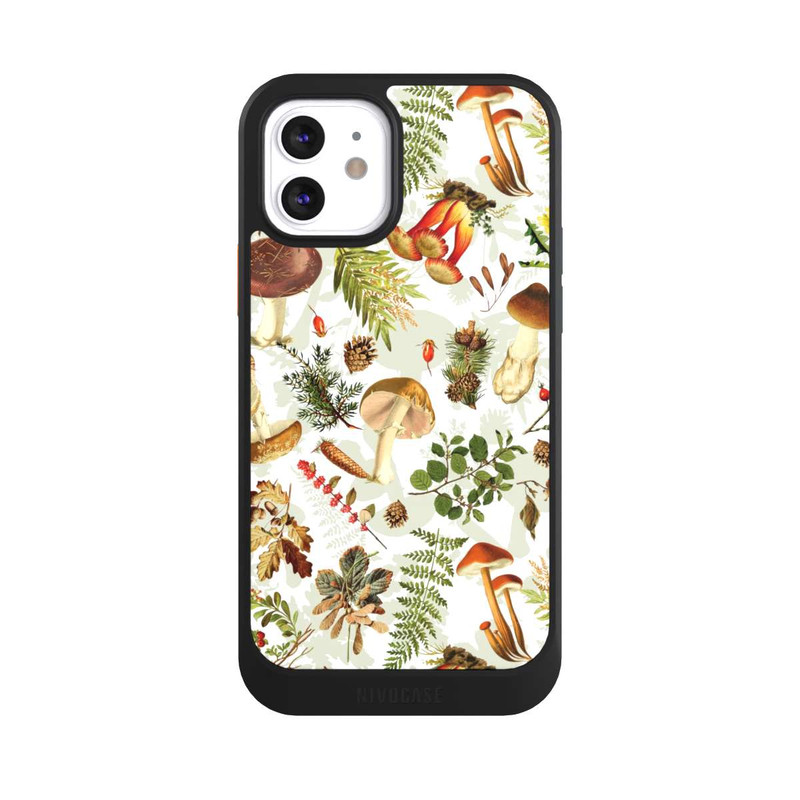 iPhone 12 NIVOcore Pilzmuster Weiß