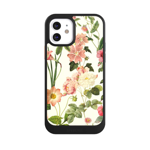 Apple iPhone 12 NIVOcore Fleurs sauvages sur jaune clair